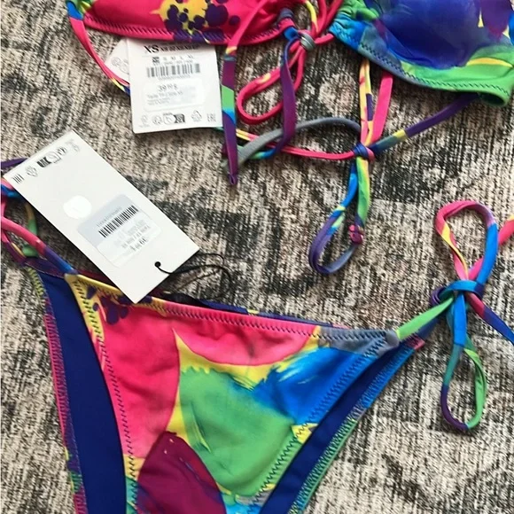 Zara Floral String Bikini - Picture 2 of 5